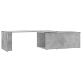 Vidaxl salontafel 150x50x35 cm bewerkt hout betongrijs
