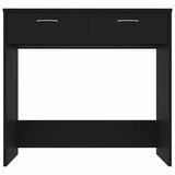 Vidaxl bureau 80x40x75 cm bewerkt hout zwart