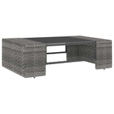 Vidaxl 2-delige loungeset poly rattan grijs