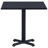 Vidaxl tuintafel 80x80x75 cm zwart