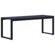Vidaxl tuinbank 120,5 cm ps-plaat zwart