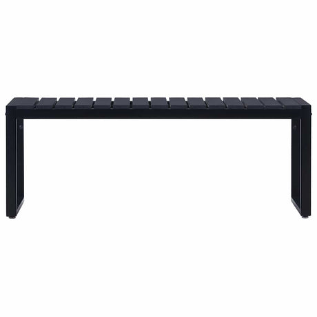 Vidaxl tuinbank 120,5 cm ps-plaat zwart