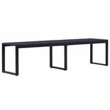 Vidaxl tuinbank 180 cm ps-plaat zwart