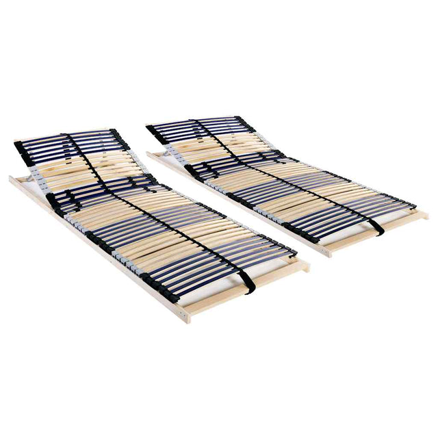 Vidaxl lattenbodems 2 st met 42 latten 7 zones 70x200 cm