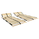 Vidaxl lattenbodems 2 st met 28 latten 7 zones 80x200 cm