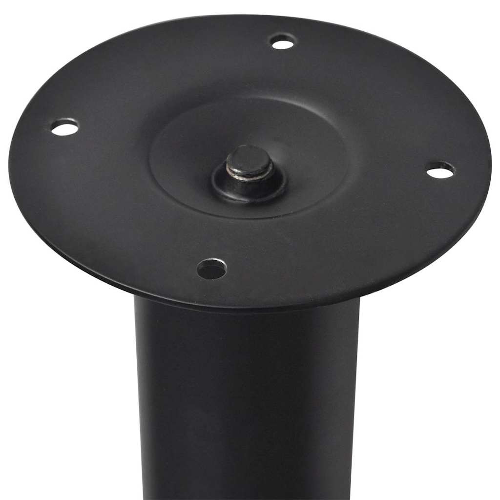 Vidaxl tafelpoten telescopisch 4 st 710-1100 mm zwart