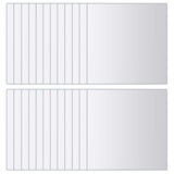 VIDAXL 48 ST Mirror Fliesen quadratische Glas