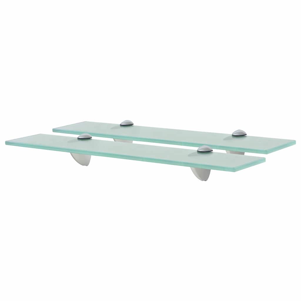 Vidaxl schappen zwevend 2 st 50x10 cm 8 mm glas
