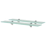 Vidaxl schappen zwevend 2 st 60x10 cm 8 mm glas