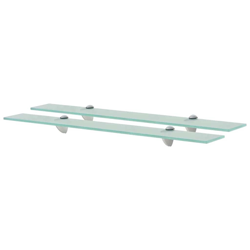 Vidaxl schappen zwevend 2 st 70x10 cm 8 mm glas