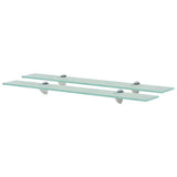Vidaxl schappen zwevend 2 st 70x10 cm 8 mm glas