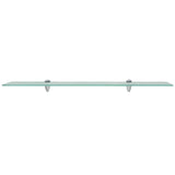 Vidaxl schappen zwevend 2 st 80x10 cm 8 mm glas
