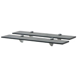 Vidaxl schappen zwevend 2 st 60x10 cm 8 mm glas