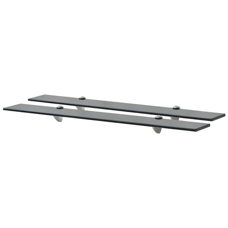 Vidaxl schappen zwevend 2 st 80x10 cm 8 mm glas