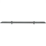 Vidaxl schappen zwevend 2 st 80x10 cm 8 mm glas