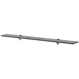 Vidaxl schappen zwevend 2 st 90x10 cm 8 mm glas