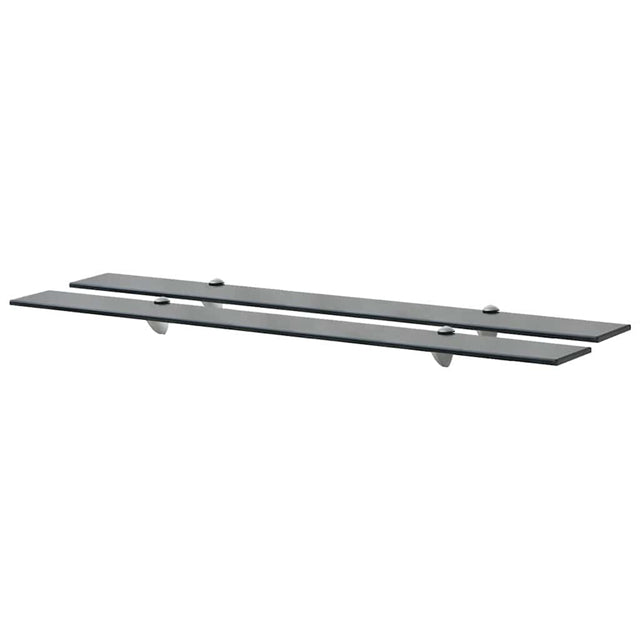 Vidaxl schappen zwevend 2 st 100x10 cm 8 mm glas