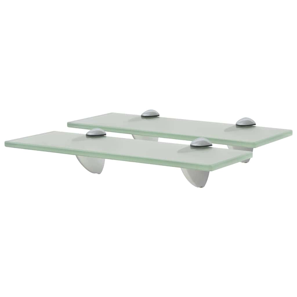 Vidaxl schappen zwevend 2 st 30x10 cm 8 mm glas