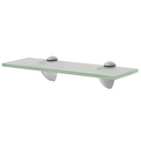 Vidaxl schappen zwevend 2 st 30x10 cm 8 mm glas