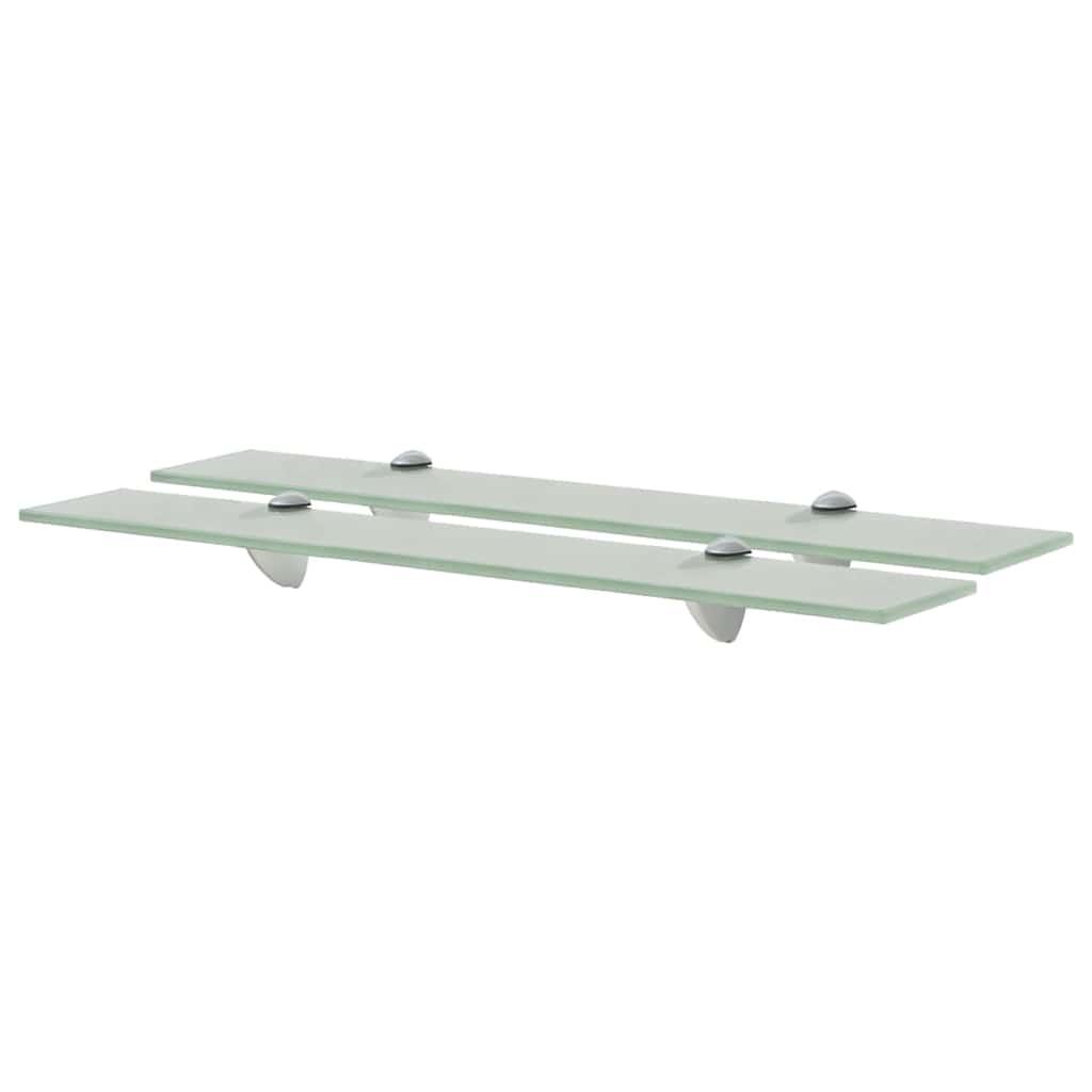Vidaxl schappen zwevend 2 st 60x10 cm 8 mm glas