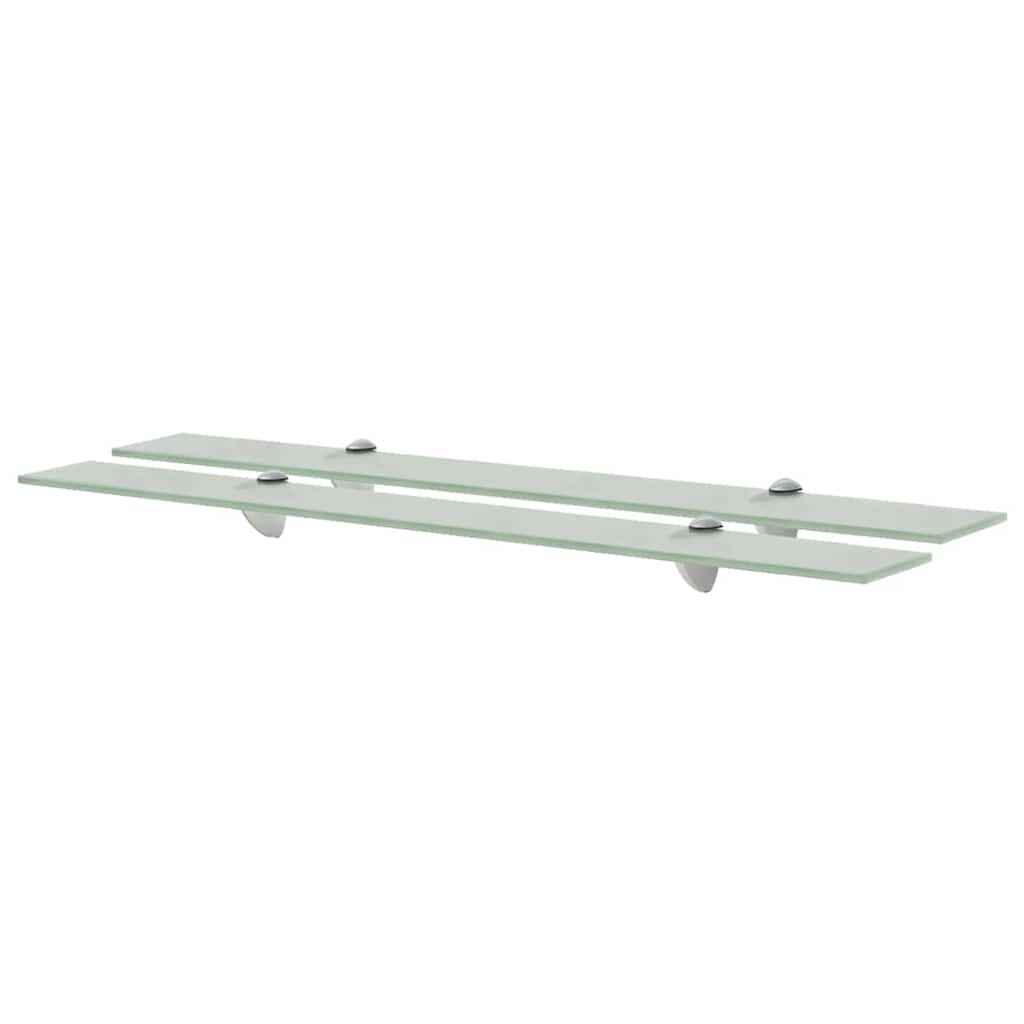 Vidaxl schappen zwevend 2 st 80x10 cm 8 mm glas