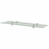 Vidaxl schappen zwevend 2 st 90x10 cm 8 mm glas