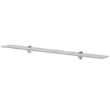 Vidaxl schappen zwevend 2 st 90x10 cm 8 mm glas