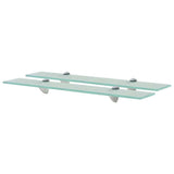 Vidaxl schappen zwevend 2 st 60x20 cm 8 mm glas