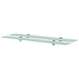 Vidaxl schappen zwevend 2 st 80x20 cm 8 mm glas