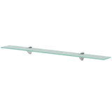 Vidaxl schappen zwevend 2 st 90x20 cm 8 mm glas