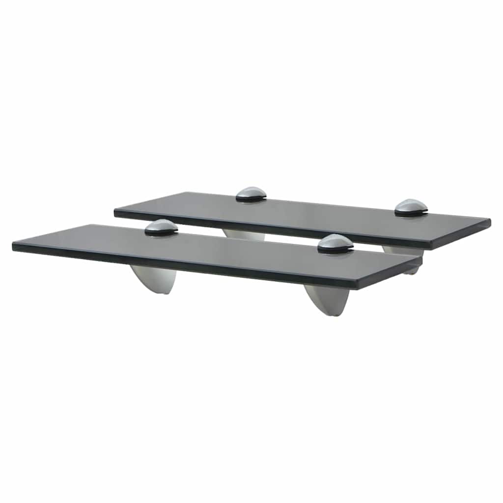 Vidaxl schappen zwevend 2 st 30x20 cm 8 mm glas