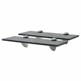 Vidaxl schappen zwevend 2 st 30x20 cm 8 mm glas