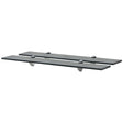 Vidaxl schappen zwevend 2 st 70x20 cm 8 mm glas
