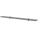 Vidaxl schappen zwevend 2 st 100x20 cm 8 mm glas
