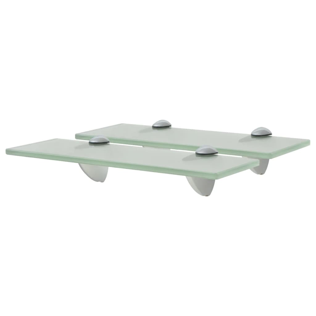 Vidaxl schappen zwevend 2 st 30x20 cm 8 mm glas