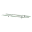Vidaxl schappen zwevend 2 st 80x20 cm 8 mm glas