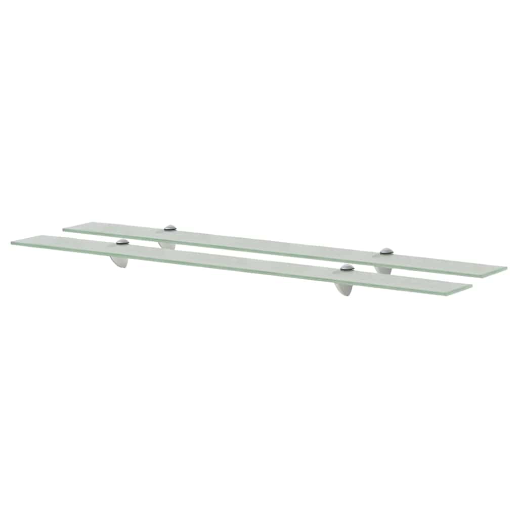 Vidaxl schappen zwevend 2 st 100x20 cm 8 mm glas