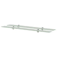 Vidaxl schappen zwevend 2 st 100x20 cm 8 mm glas