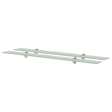 Vidaxl schappen zwevend 2 st 100x20 cm 8 mm glas