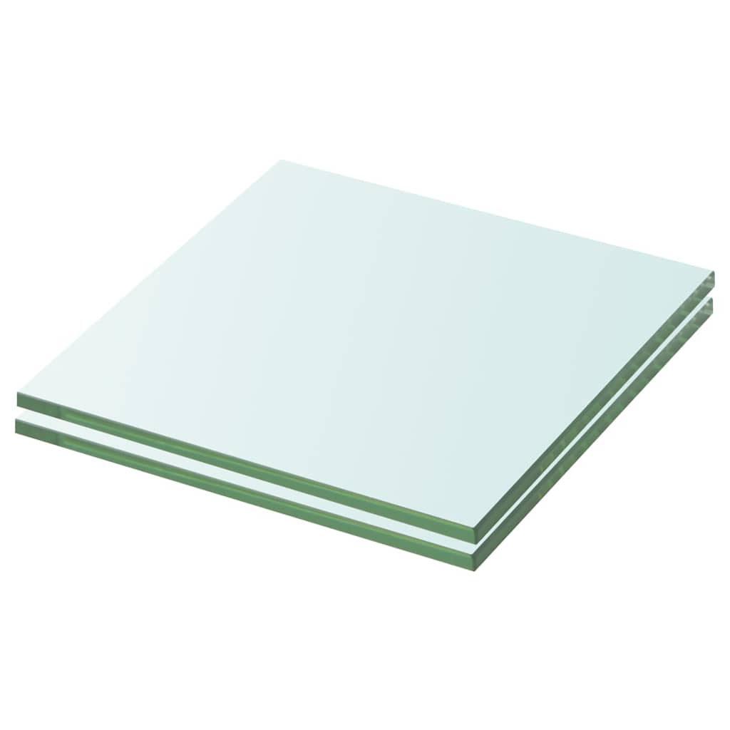 Vidaxl schappen 2 st 20x15 cm glas transparant