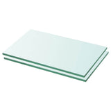 Vidaxl schappen 2 st 30x12 cm glas transparant