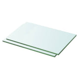 Vidaxl schappen 2 st 30x15 cm glas transparant
