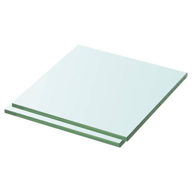 Vidaxl schappen 2 st 30x25 cm glas transparant