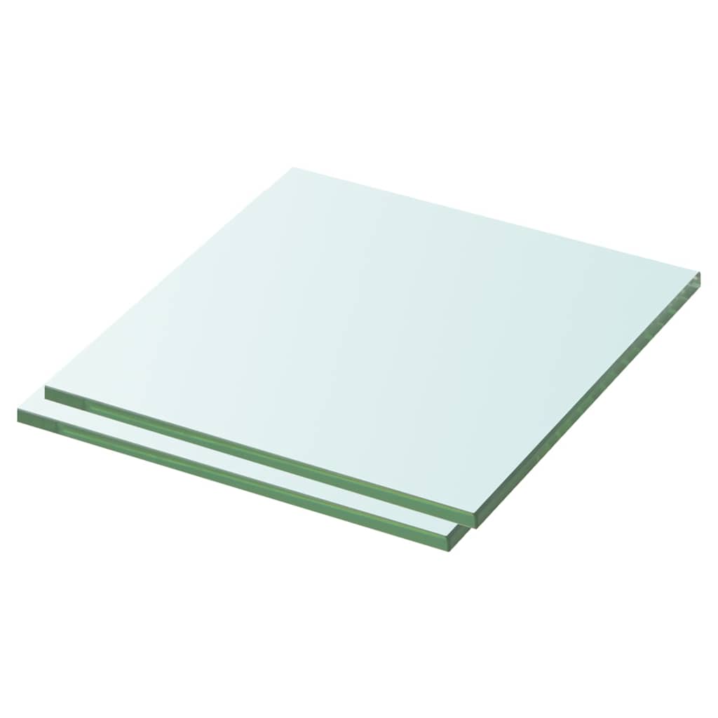 Vidaxl schappen 2 st 30x30 cm glas transparant