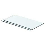 Vidaxl schappen 2 st 40x15 cm glas transparant