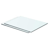Vidaxl schappen 2 st 40x25 cm glas transparant