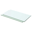 Vidaxl schappen 2 st 50x20 cm glas transparant