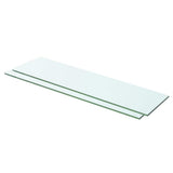 Vidaxl schappen 2 st 60x12 cm glas transparant