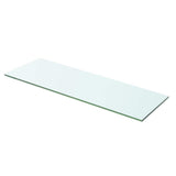 Vidaxl schappen 2 st 60x15 cm glas transparant