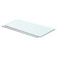 Vidaxl schappen 2 st 60x25 cm glas transparant